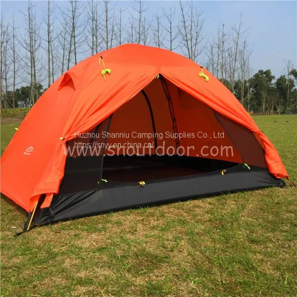 Camping Tent High Quality 2 Person Fiberglass Double Layer Water Proof Partytent Tents Outdoor Equipment photo-2