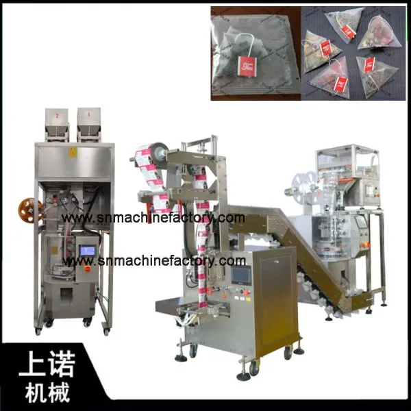 Nylon Triangle Automatic Inner And Outer Moringa Small Manual Lipton Tea Bag Packing Machine with Thread