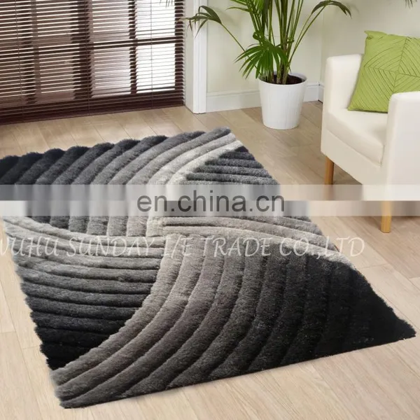 High Quality Fashionable Polyester 3D Shaggy Rug New Design photo-4