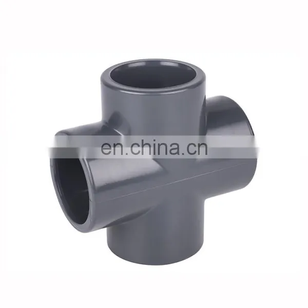 ASTM SCH80 Gray Color UPVC Cross 6" for Water Supply photo-4