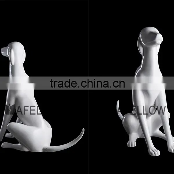 White Fiberglass Abstract Dog Mannequin for Sale photo-3