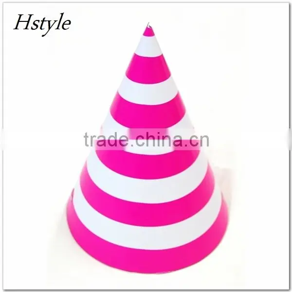 Children's Birthday Decorating Supplies Stripe Birthday Party Paper Hats SB006-2 photo-3
