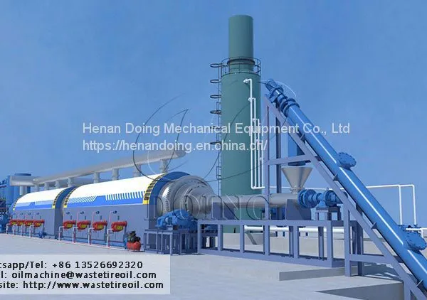 15 20 50Tons Fully Automatic Waste Tyre Pyrolysis Machine Can Continuous Working For Sale photo-5