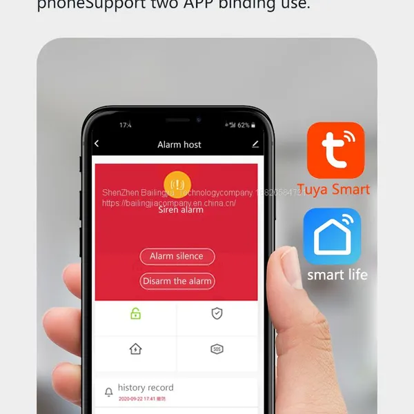 WIFI & GSM Home Burglar APP Control Alarm System For Security Home photo-3