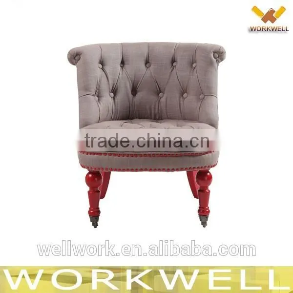 WorkWell Modern Design Fabric Coffee Chair Child Chair Kw-D4047-6 photo-3