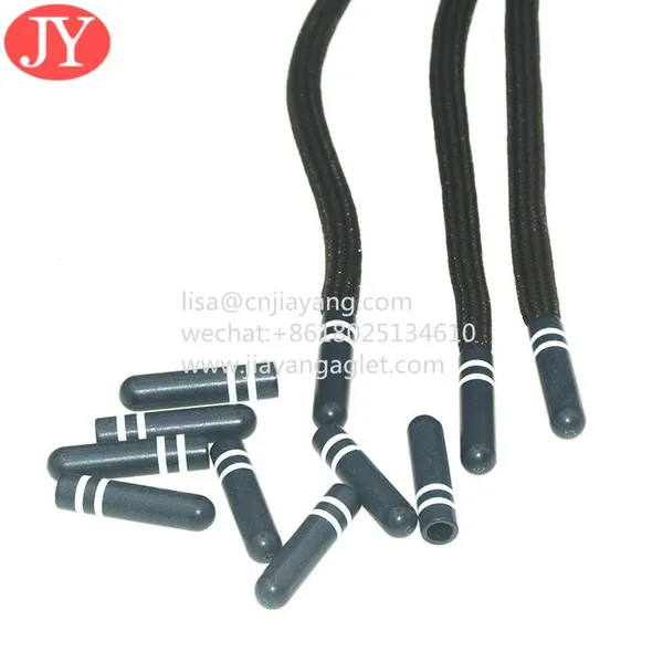 2022 Fashionable Dark Blue Lace Aglet Tipping Round Polyester Drawstring for Sport Pants Waister Rope Aglet Tips