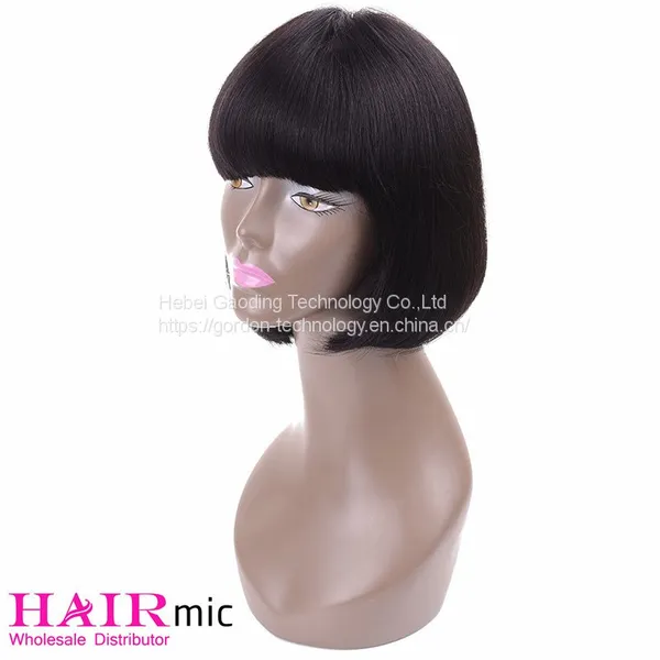 High Ending Bob Wig With Bang Natrual Color Wholesaler photo-2