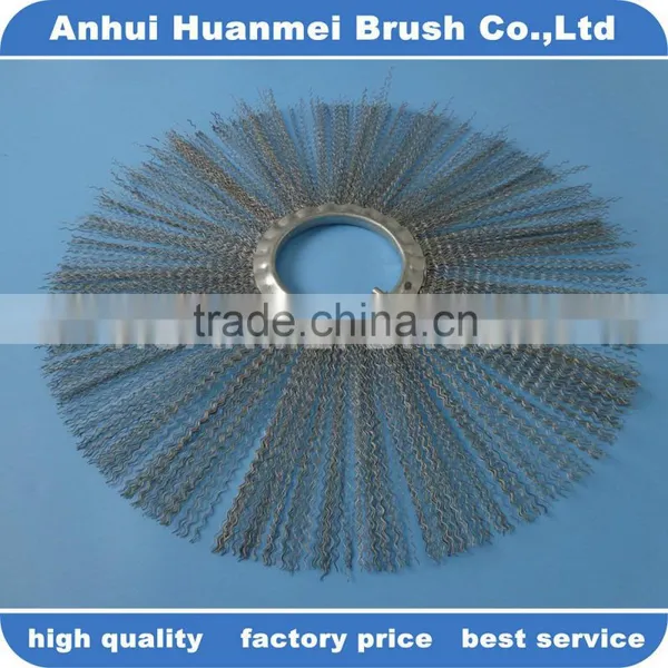 Anhui Factory High Quality Steel Wire Road Sweeper Brush photo-3