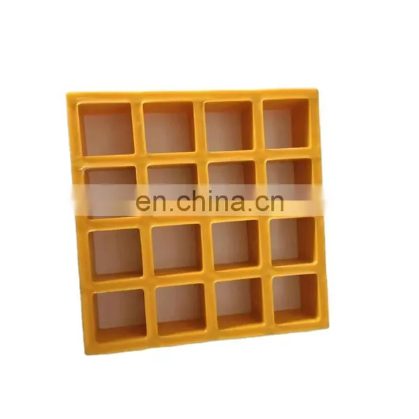 Fiberglass Plastic Composite Molded 50mm*50mm Platform Heavy-duty Anti-corrosion FRP Grating photo-2