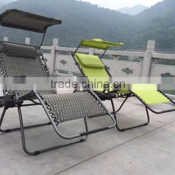Over Size Zero Gravity Chiar With Cup Holder for Patio Outdoor Garden photo-3