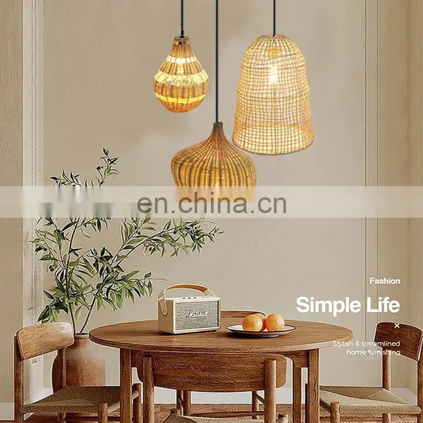 Floor Candle Holder Outdoor Ceiling Table Shade Lantern Light Fixture Lampshade Pendant Light Rattan Lamp