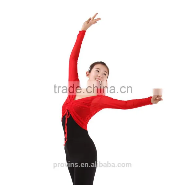 (WE01098) Dance Mesh Tops, Ballet Warm Up, Dance Warm Up photo-4