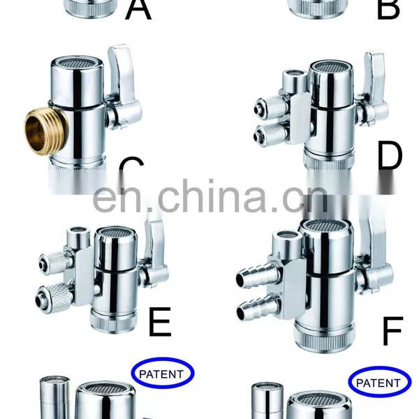 1/4 in Water Splitter Valve 4 Infall and 2 Way Out Diverter Valve With Locking Nut photo-2