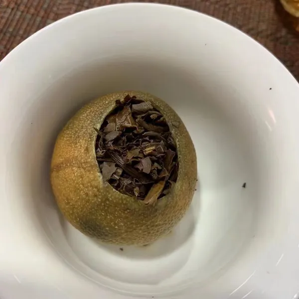 Tianma Xiaoqing Citrus Xinhui Picking Citrus Orange Peel and Pu'er Cooked Tea photo-2