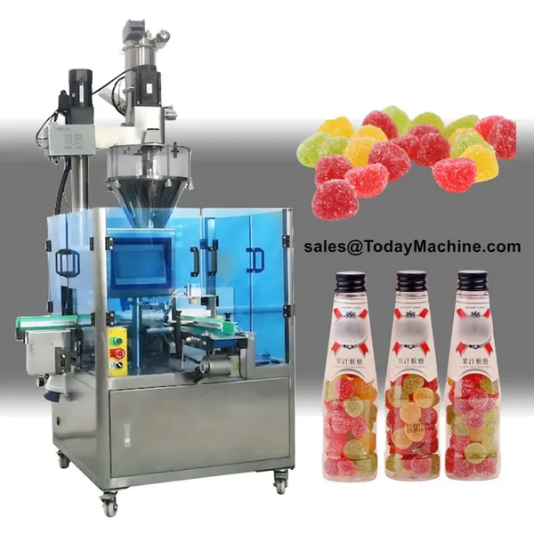Automatic Bottle Jar Coffee Chili Powder Rotary Filling Weighing Packing Machine photo-2