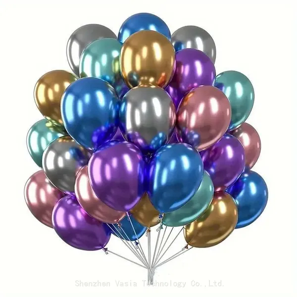 Bulk Order Mixed-Size Metallic Balloons - 5/10/12/18 Inch Latex Balloons, Event Planner Garland Balloons photo-5