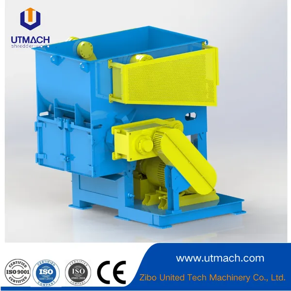 Solid steel-framed and Wear-resistant single shaft shredder