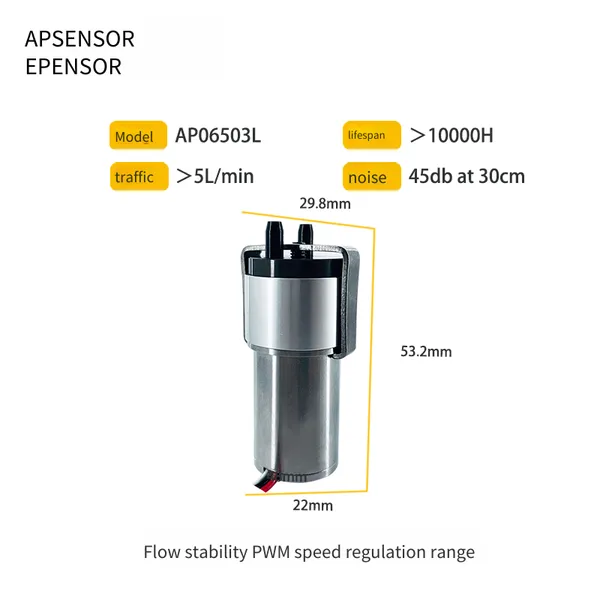 Epsonso Rotary Vane Air Pump Ap06503l Micro Industrial Air Pump Imported High - End Pump Replacement Solution photo-3