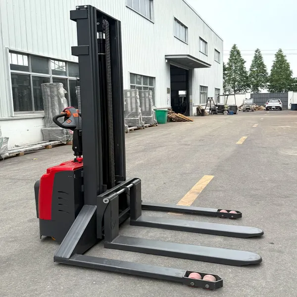 Fast Delivery Full Electric Stacker 1000kg 1500kg Self-Lifting Pallet Loader Full Electric Self Loading Stacker photo-5