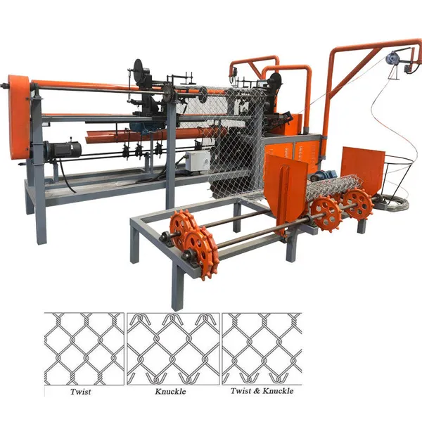 Wholesale and Custom Single-strand Chain Fencing/diamond Mesh Fencing Manufacturing Machine/chain Weaving Machine