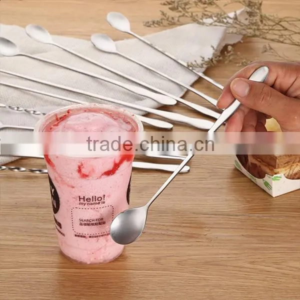High Quality Stainless Steel Long Handle Iced Tea Spoon Coffee Spoon Cold Drink Spoon photo-3