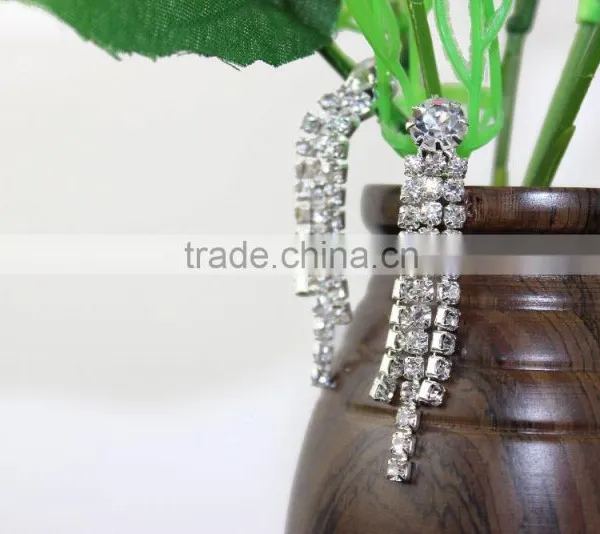 Cheap Silver Bridal Necklace and Earring Sets Wedding Rhinestone Bridal Jewelry Sets photo-5