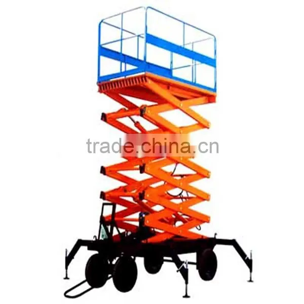 14m 300kg Mobile Scissor Hydraulic Platform Lift photo-6