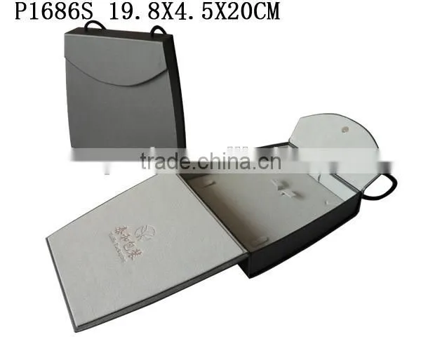 P1686W2 Cardboard Paper Watch Box WIth Snap photo-3