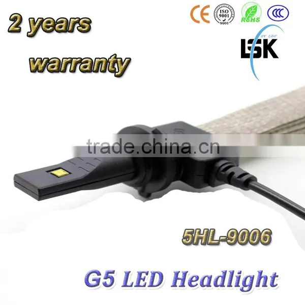 High Brightness Newest G5 Led Headlight 12v 2500LM Top Quality Car Led 9006 Headlight photo-2