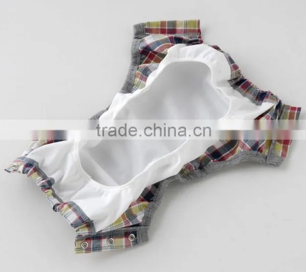 Made in Japan Products High Quality Cool Check Pattern Printed Cloth Diaper Baby Nappies Wholesale for Hot Selling Item photo-2