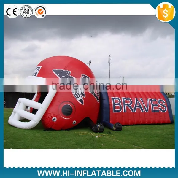 Event Sport Decorative Inflatable Helmet Tunnel