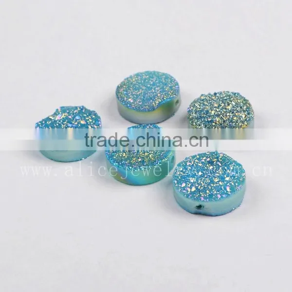 Natural AAA Quality Candy Color Agate Druzy Stone Beads Wholesale Semi Precious Gem Stone Cabochons photo-5
