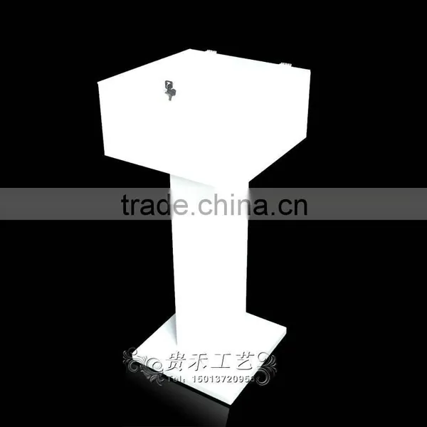 GH-RJ002 Shenzhen Guihe Factory Direct Sale Acrylic Donation Boxes With Locks/customized Donation Boxes photo-2