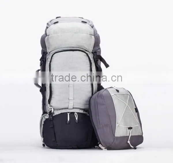 Foldable Waterproof Hiking Backpack With a Small Backpack photo-3