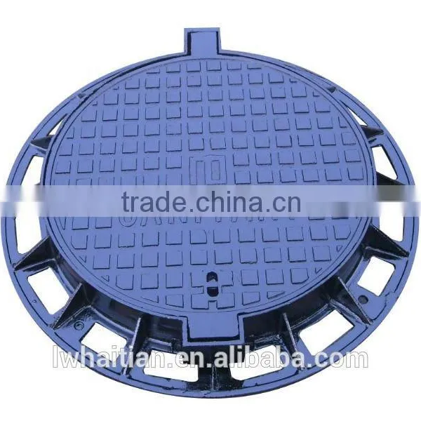 Round Bitumen Coating Cast Iron Manhole photo-4