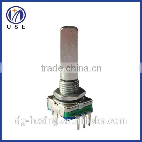 11mm Size Metal Shaft Rotary Encoder With Press Switch photo-3