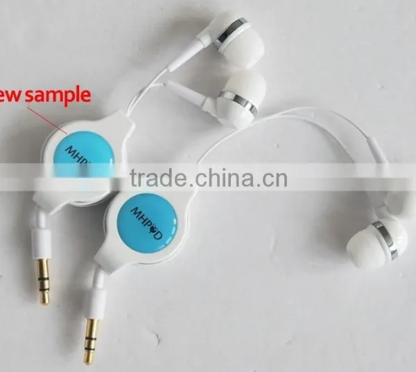 Factory Price In-ear Earphone With Retractable Cable photo-2