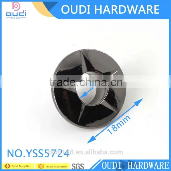 Round Shape Star Style Zinc Alloy Women Garment Eyelets Accessories photo-2