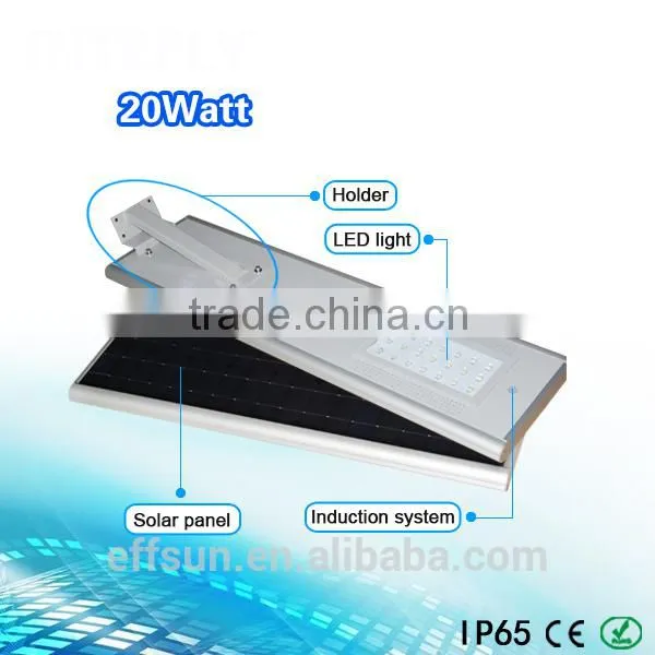 Aluminum Die Casting IP65 Outdoor Solar Street Light, All in One Street Lighting photo-3