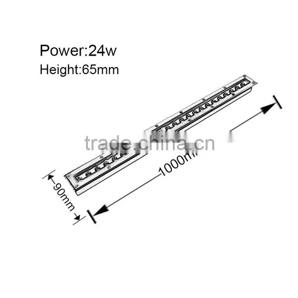 2015 (Jujia) Outdoor Square 24x1w Led Underground Light,24w Led Inground Light photo-2