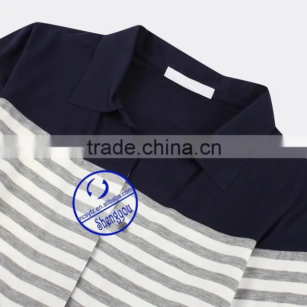 High Quality Yarn Dyed Women Polo Shirt Manufactures China photo-3