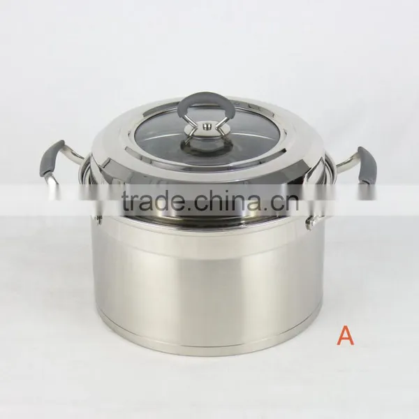 American Style Whole Multi-ply Stainless Cookware - Steamer Pot Series Stock Pot Steamer Pasta Cooker photo-3