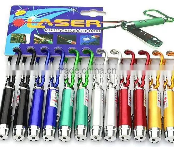 3 in 1 Multifunctional LED Mini Flashlight Infrared Laser Pointer Money Detectors photo-6