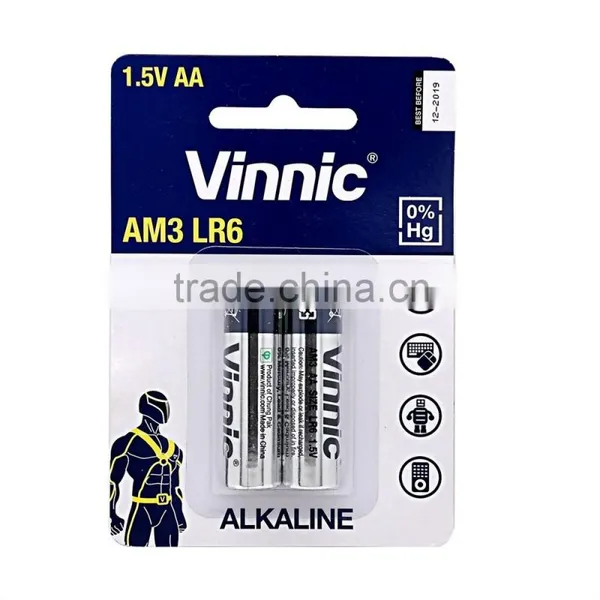 Am3 Lr6 Aaa 0% Mercury Alkaline Dry Battery
