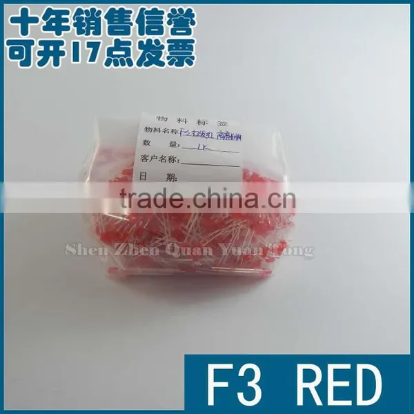 Electronic F3 RED 3MM LED Quality Guarantee photo-2