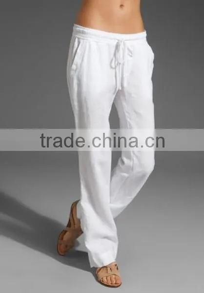 White Casual Pants for Women