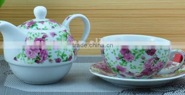 2015 Newly Item One Person New Bone China Coffee Pot and Cup photo-2