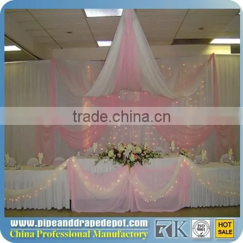 Allstar Elegant Telescopic Beautiful Pipe Drape System Wedding Backdrop Stand photo-5