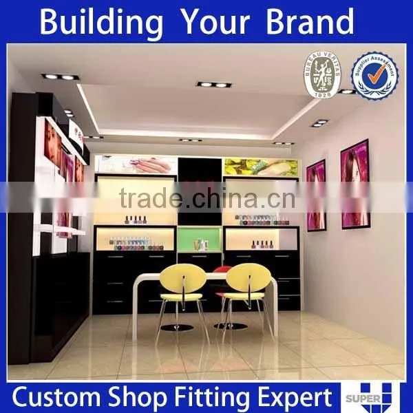 Fashion Style Wood Cosmetics Display Rack photo-2