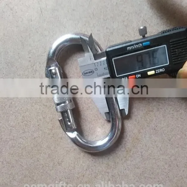 Classic Stainless Steel Oval Carabiner With Snap Hook For Climbing Use photo-4